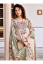 Beige Viscose Printed Kurta Palazzo Set - ALV2203 | Beige-Size:L-40-Inches - 3