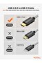 كابل كيبل كرييشن 6 بوصة مضفر من نوع USB A إلى C، يدعم الشحن السريع 3A ونقل البيانات. - 3