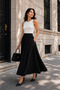 Lorenza Black Flared Skirt - 3