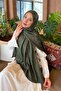 Gg Pattern Ayrobin Floral Jacquard Shawl Khaki - 2