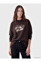 Rmz Gi̇yi̇m Farkiyla Soft Touch Loose Fit Women's Sweatshirt Tunic - 3
