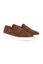 L5877 Men's Striped Printed Genuine Suede Lightweight Eva Flat Sole Penny Loafer - 3