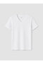 Alita City White Combed Cotton Plain Standard & Regular Short Sleeve Women's T-Shirt with a Difference - 5