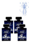 4 قطع من عطر الجندريحة الأزرق 100 مل