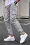 Men's Cargo Pants Cotton Jogger Pants with Elastic Waist and Cuffs - 2