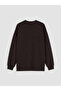 Rmz Gi̇yi̇m Farkiyla Soft Touch Loose Fit Women's Sweatshirt Tunic - 8