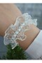 Pearl lace bracelet - white -