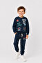 Boy's Skateboard Printed Sweatshirt and Sweatpants 2-Piece Set 1-4 Years Old Ak115 - 4