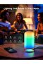 مصباح طاولة جانبي يعمل باللمس RGBICWW، متوافق مع Matter وAlexa، إضاءة LED - 5