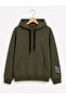 H&C Boys' Khaki Hooded Printed Tracksuit Set Sweatshirt and Jogger Bottom - 3