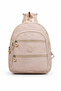 Beige Color Multi-Pocket Waterproof Backpack