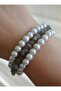 Labradorite and Onyx Bracelet Set - Multicolor - - 4