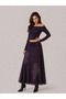 High Waisted Printed Lined Skirt That Doesn'T Show Throught the Fabric, High Waist A-Line Tulle Skirt - 3