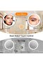 8'' Wall Mounted Lighted Makeup Mirror, 1X/20X, Chrome - 4