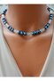 Pearl necklace - multicolored -