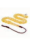 Clear Baltic Amber Prayer Beads – 48 Beads, 8.5-13.5mm Barrel Shape, 32.5g