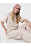 Vizyon New Season Beige Soft Touch Oversize Women's T-Shirt