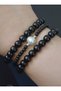 Onyx Stone Bracelet Set - Multi-Colored - 2