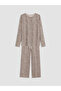 Sparkling Choices Leopard Embroidered Women's Pajama Set from Shining Store - 6