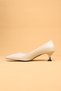 Women's Short Heeled Krok Evening Dress Shoes Heeled Shoes - 6
