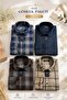 4-Pack Men's Shirt Set Slim Fit Long Sleeve Button down Collar Plaid Cotton Easy-Iron Mixed Shirts Pack - 4
