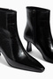 Black Patent Leather Special Design Heeled Women's Boots - 2