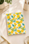 Lemon Patterned A5 Spiral Colorful Notebook 45 Sheets 90 Pages 300 Gr Cover Pytkdftr003 - 2