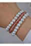 Rose Quartz Vine Bracelet Set - Multi-Color - 2