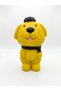 Sound-Activated Dog Biting and Teeth Grinding Toy - Puppy and Small Breed Chew Figure (Yellow) (15 cm)