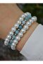 Aquamarine Vine Bracelet Set - Multicolor - - 3