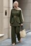 Stoned Buttoned Khaki Double Suit