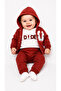 Baby Boy 3-12 Months Tiger Patterned Hooded Cardigan, Sweatshirt and Pants 3-Piece Set