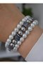 Natural Stone Venci Bracelet Set - Multi-Colored - 3