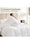 لحاف بديل للريش من L LOVSOUL (أبيض، مقاس كينج) - مصنوع من الألياف الدقيقة الناعمة جداً - مضاد للحساسية - 6