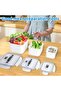 4 Pack Fruit and Vegetable Storage Containers for Fridge with Removable Colanders, Airtight Produce - 6