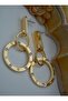 Roman Numeral Earrings - Gold Color - - 2