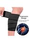 Knee Wraps, 2 Pack Compression Knee Wraps, Adjustable Knee Braces Strap with Hook and Loop Closure, - 4