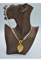 Pearl Necklace - Gold Color -