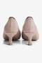 Women's Suede Heeled Shoes Stiletto Pointed Toe Buckle Detailed Nina Vizon - 5
