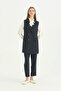 Shawl Collar Classic Vest - Navy Blue