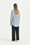 Pile Detailed Vintage Shirt - Light Blue - 4