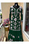 Green Cotton Top & Palazzo Set - FFT5892 | Green-Size:L-40-Inches