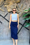 Women's New Season Elastic Waist Soft Textured Maxi Knitwear Skirt. Sun253 - 3