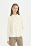 Stylish Shirt with Robal Design - Ecru - 2