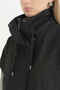 Beli Gathered Thin Quilted Vest - Black - 3