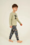 Boys' Pajama Set, Long Sleeve, 100% Cotton Combed Single Jersey, Round Neck, Speedway Racing Club Printed - 3