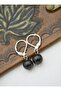 Obsidian Stone Earrings - Multicolor -