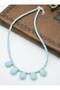 Turquoise Stone Necklace - Multicolor - - 3