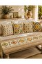 Throw Pillow Cover and Runner Set Mediterranean Citrus, Decorative Sofa and Coffee Table Set