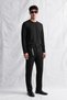 Men's Horgen Basic Long Sleeve T-Shirt Black - 4
